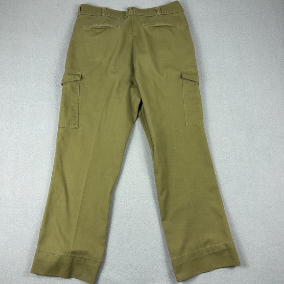 Boy Scouts‎ of America Pants Mens 36x28 Uniform Green Cargo Vintage BSOA - Picture 6 of 9